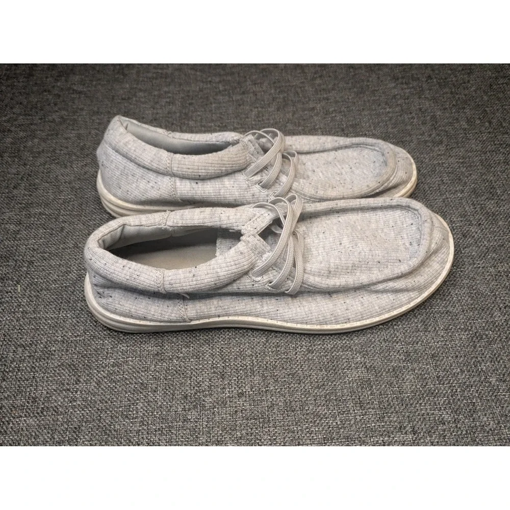 Tommy Bahama Heathered Gray Slip On Shoes Mens Size 9 Lightweight Stretch